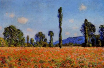 Poppy Field Claude Monet Oil Paintings